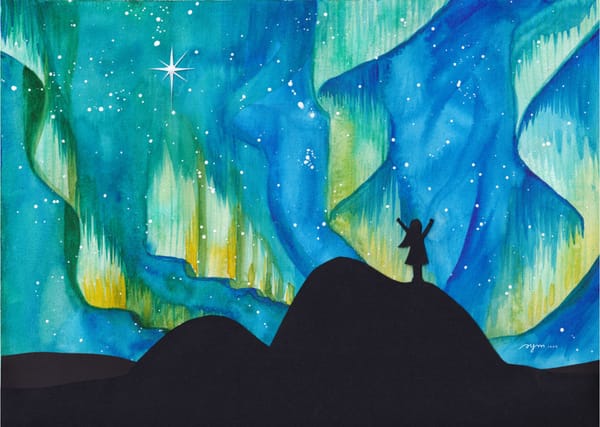 Illustration for the children book "Zeta Opiuchi, the runaway star". By Simona Casolari.